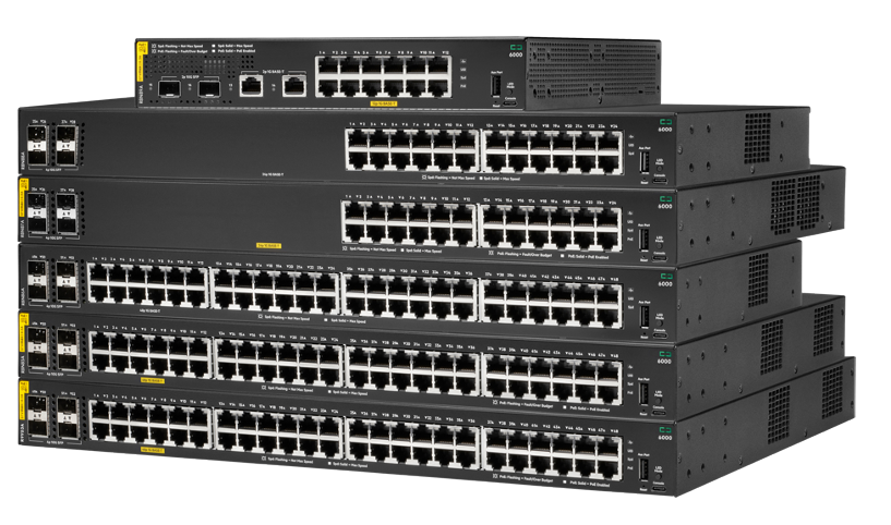 Przełączniki HPE Aruba Networking CX 6000
