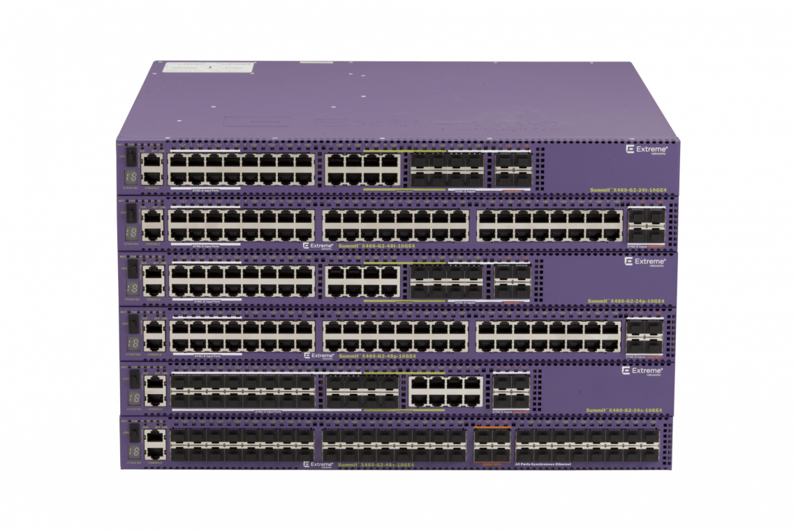 Przełączniki ExtremeSwitching X460-G2