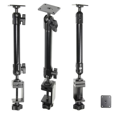 Baza montażowa na przegubach kulowych z kwadratową podstawą montowana na obejmie zaciskowej